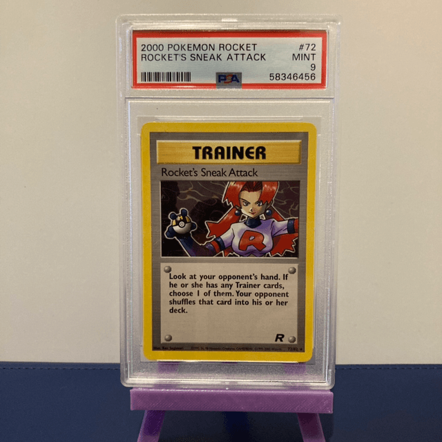Pokemon PSA 9 - Rocket’s Sneak Attack - Rocket - #72