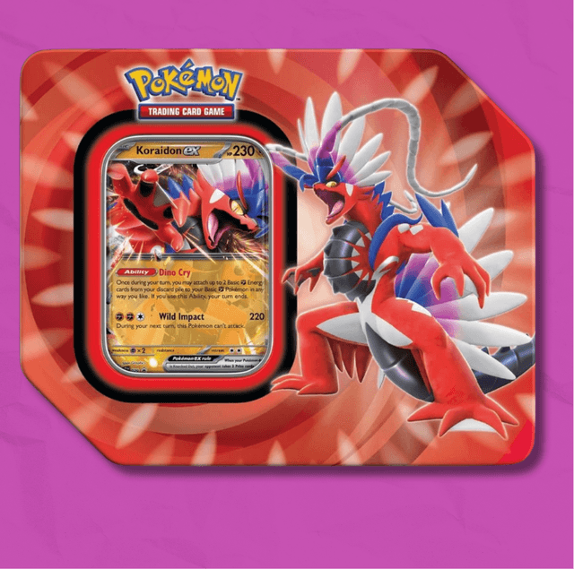 Koraidon ex Tin