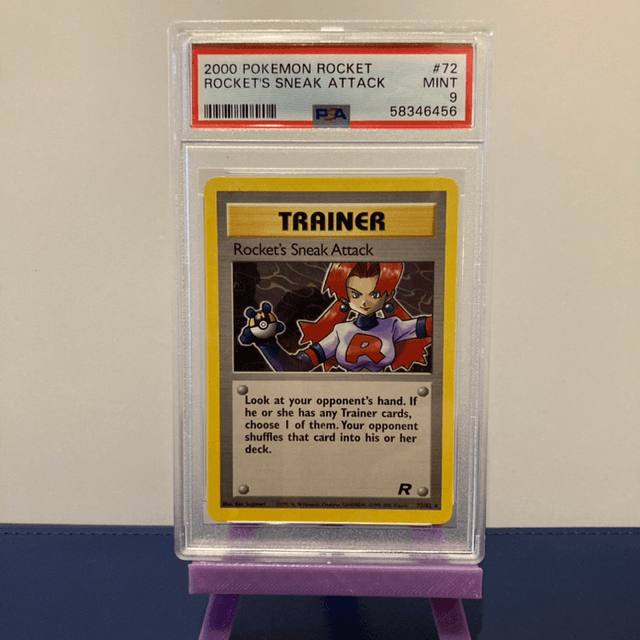 Pokemon PSA 9 - Rocket’s Sneak Attack - Rocket - #72